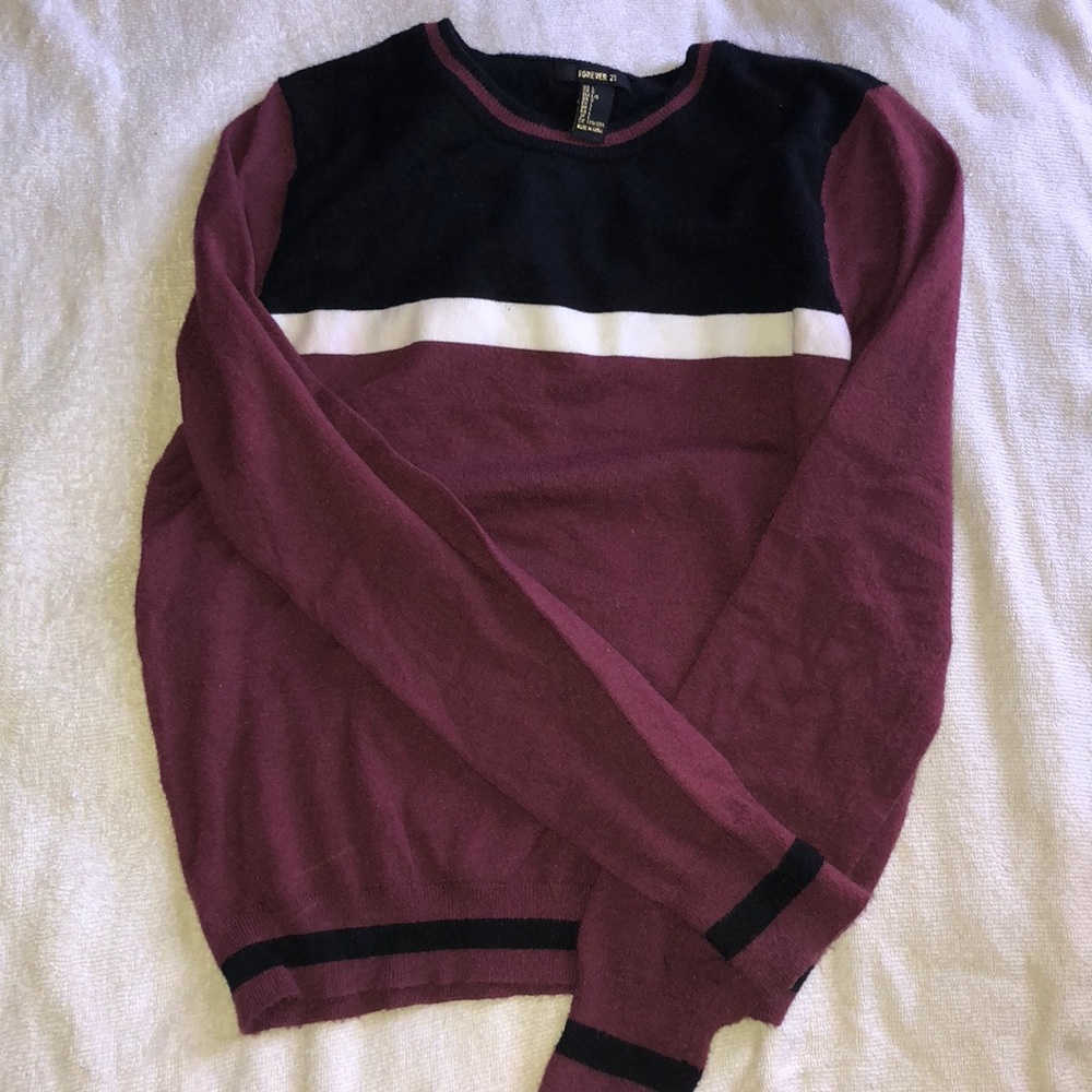 Burgundy sweater